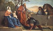 Vincenzo Catena A Muslim Warrior Adoring the Infant Christ and the Virgin Spain oil painting artist
